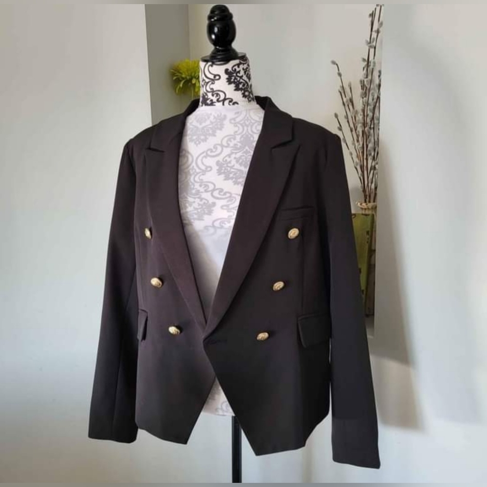 A.Z.I NEW YORK Valentine Sequined Heart Blazer NEW Women’s Sz Lrg - Picture 6 of 9